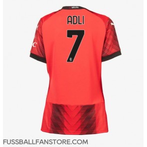 AC Milan Yacine Adli #7 Replik Heimtrikot Damen 2023-24 Kurzarm